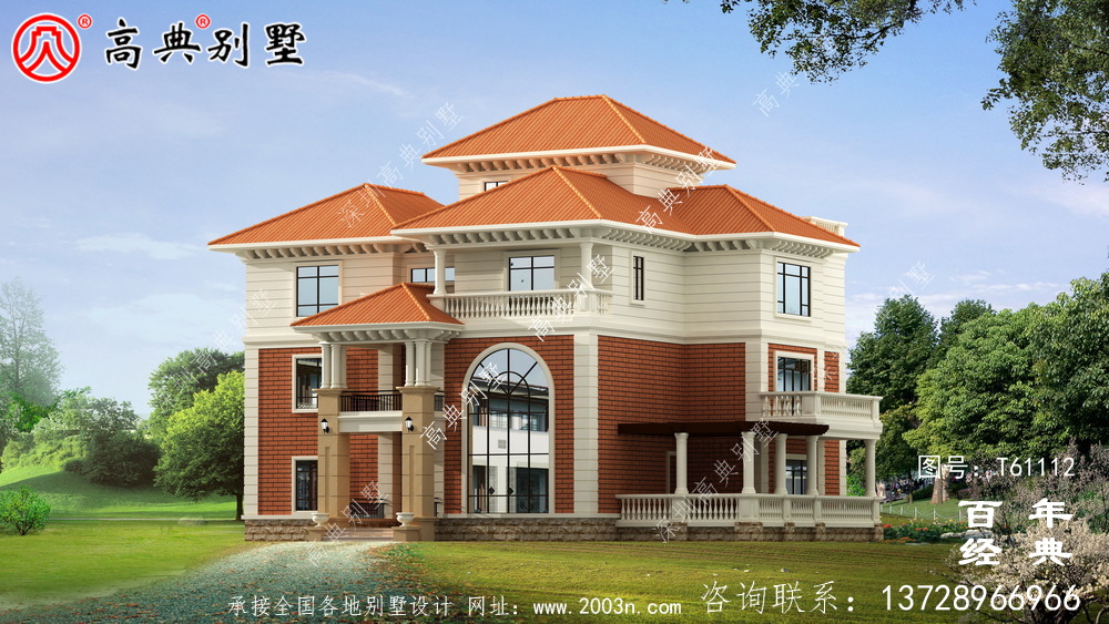 復(fù)式四層歐式別墅施工圖設(shè)計_農(nóng)村四層別墅設(shè)計圖紙