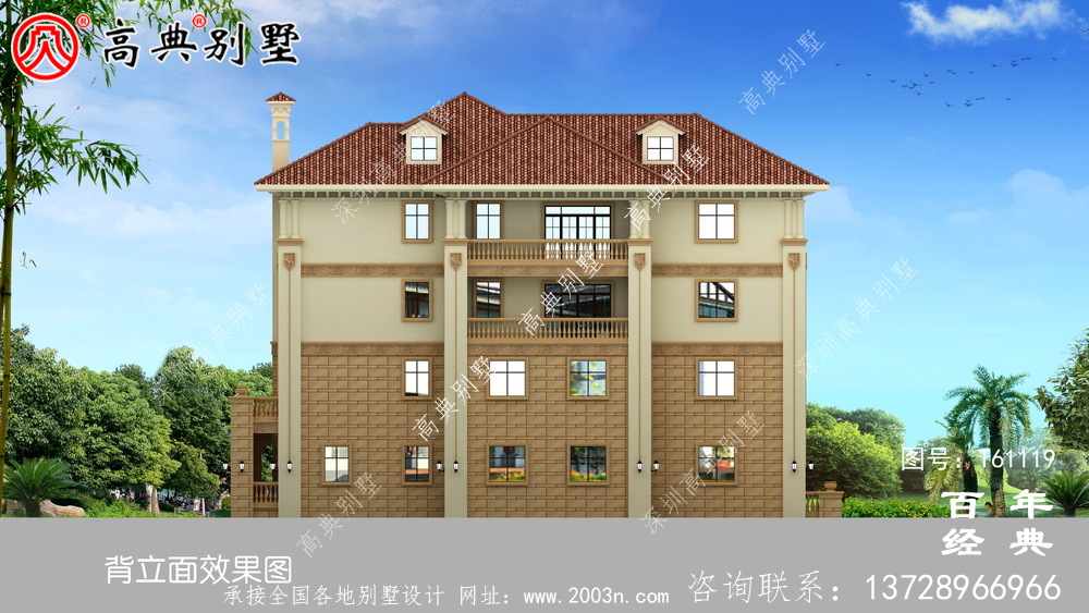 復(fù)式四層歐式別墅設(shè)計圖紙與效果圖大全_農(nóng)村四層別墅設(shè)計