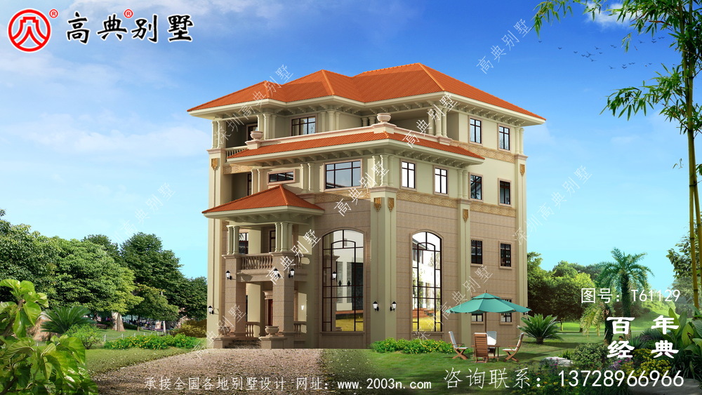 農村四層復式別墅建筑設計圖_農村四層房屋設計