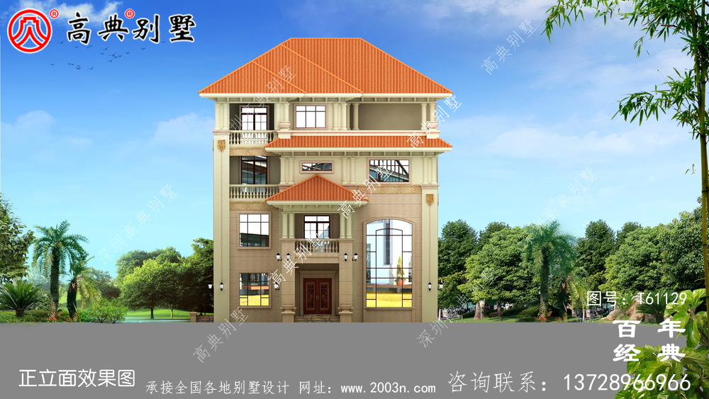 農村四層復式別墅建筑設計圖_農村四層房屋設計
