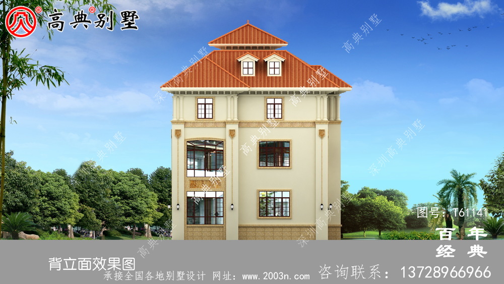 三層農村歐式別墅設計效果圖_農村三層房屋設計