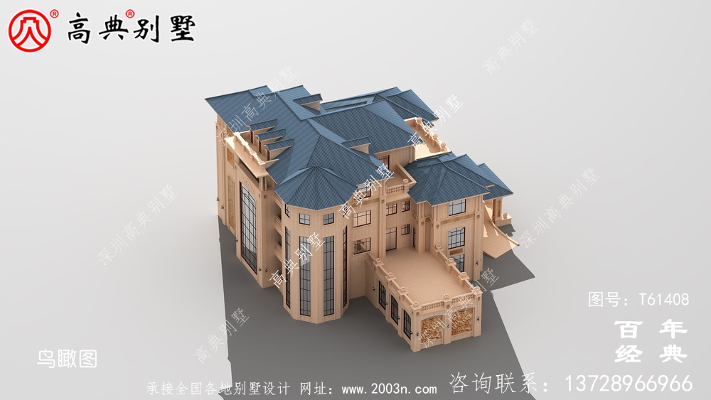 歐式四層豪華別墅設計全套圖紙_四層別墅設計圖紙