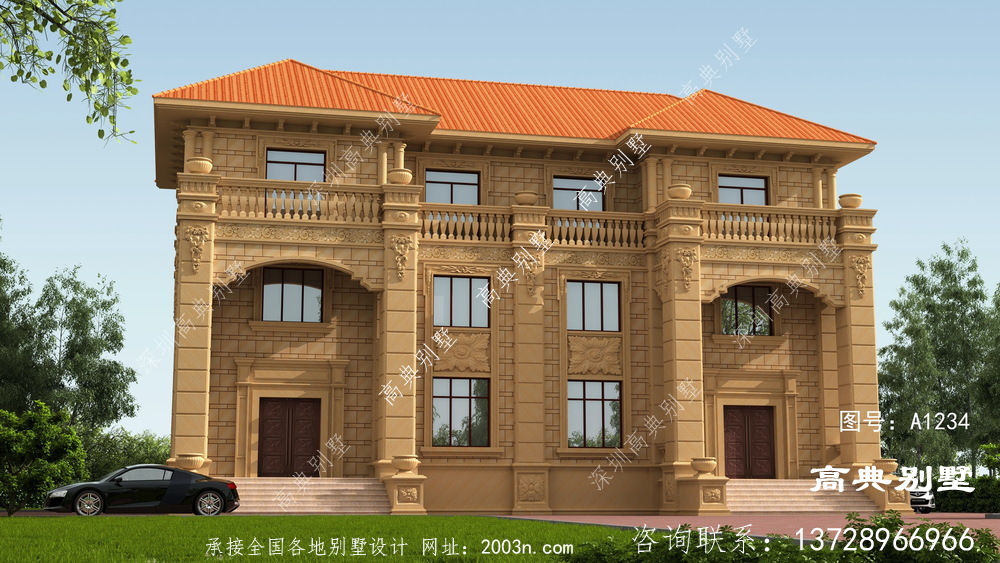 這樣建歐式雙拼三層別墅,奢華精致又布局合理 這樣建歐式雙拼三層別墅,奢華精致又布局合理