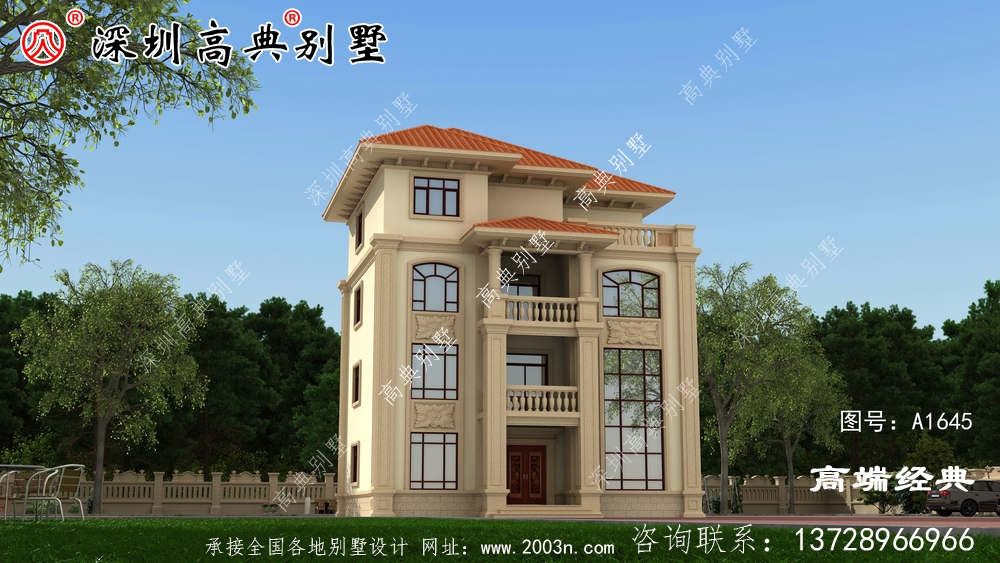 農村四層漂亮樓房設計圖,比城堡還漂亮,你們覺得呢?