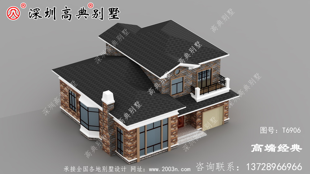 鄉村二層樓簡約大氣效果圖,鄉村建房首選,你心動了嘛。