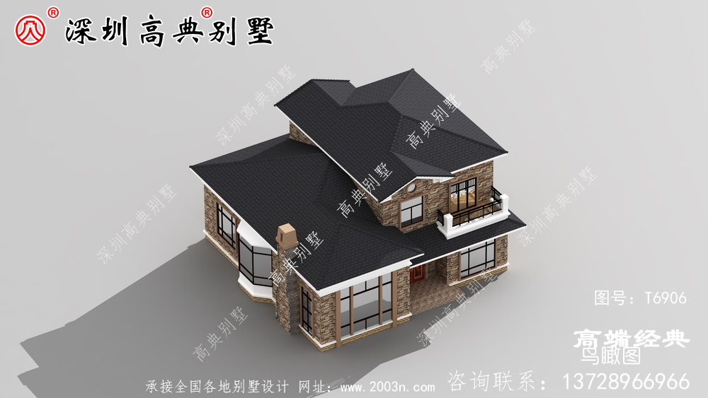 鄉村二層樓簡約大氣效果圖,鄉村建房首選,你心動了嘛。