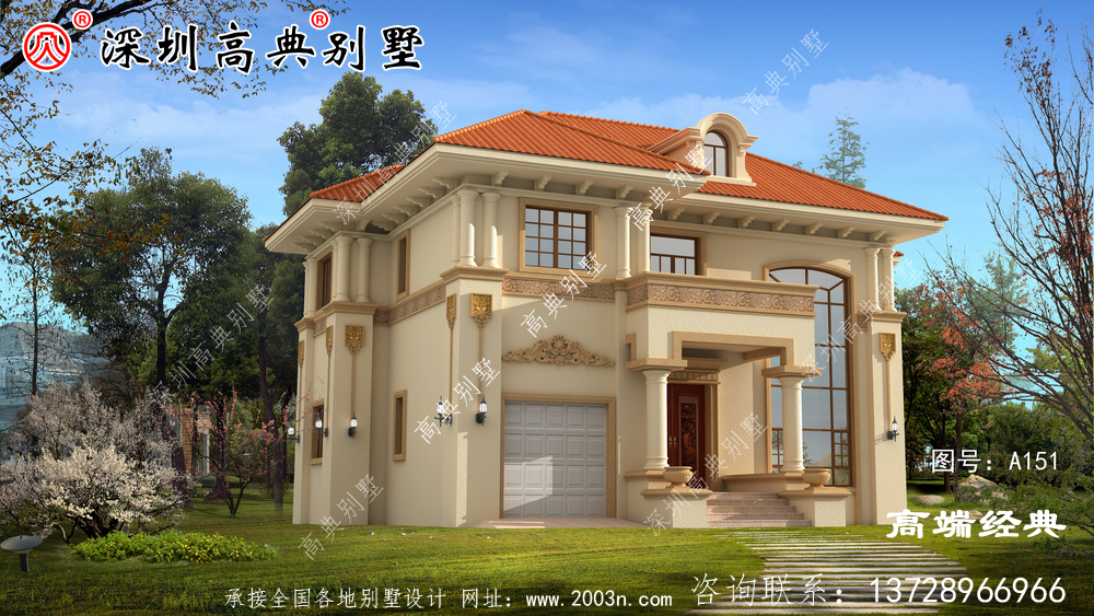 農村自建房二層別墅設計圖