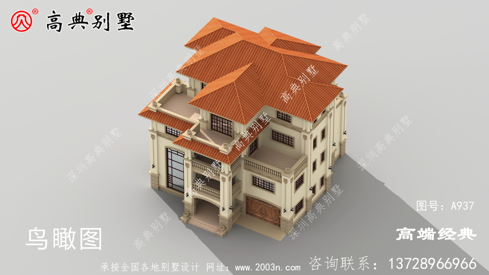 三層歐式別墅,外觀精致靚麗,內部功能豐富