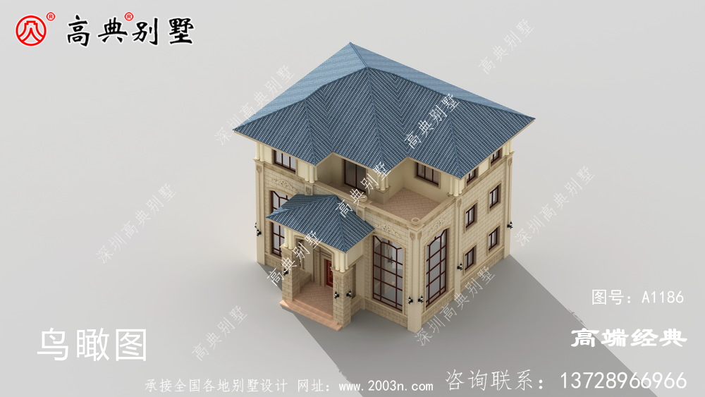 想蓋房就選這款別墅,設計十分美觀,外觀簡約大方。
